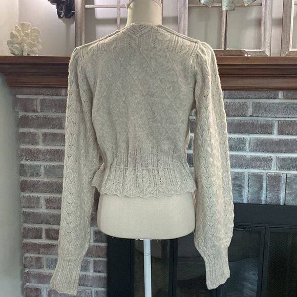 Free People Daphne Cardi in Seashell Heather size xs - Picture 5 of 11